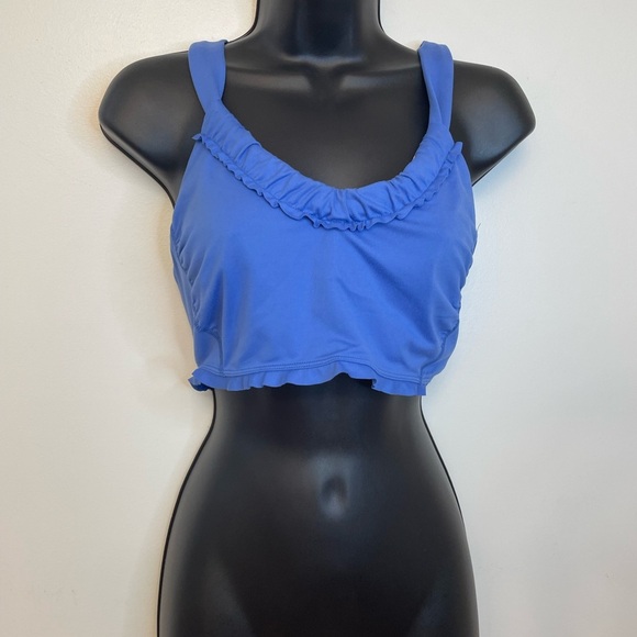 NWOT Free People|| DOWN THE LINE BRA IN BLUE, Size Medium - Picture 3 of 8